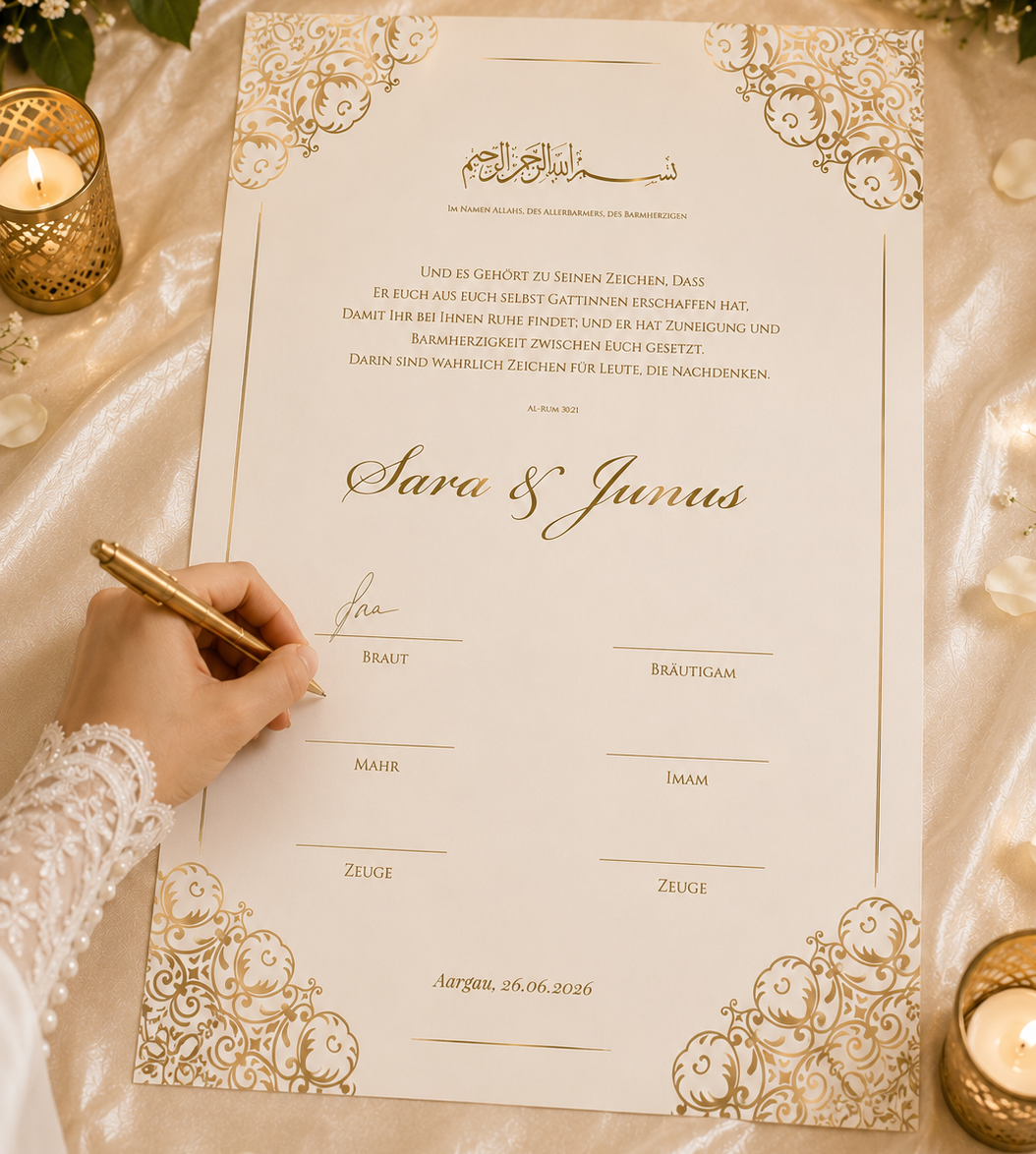 Nikah Zertifikat zum Download