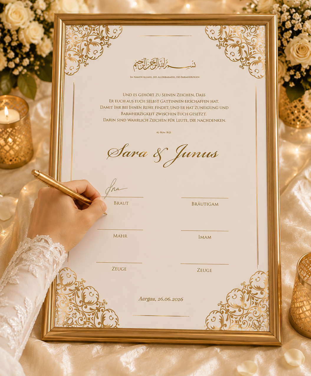 Nikah Zertifikat zum Download