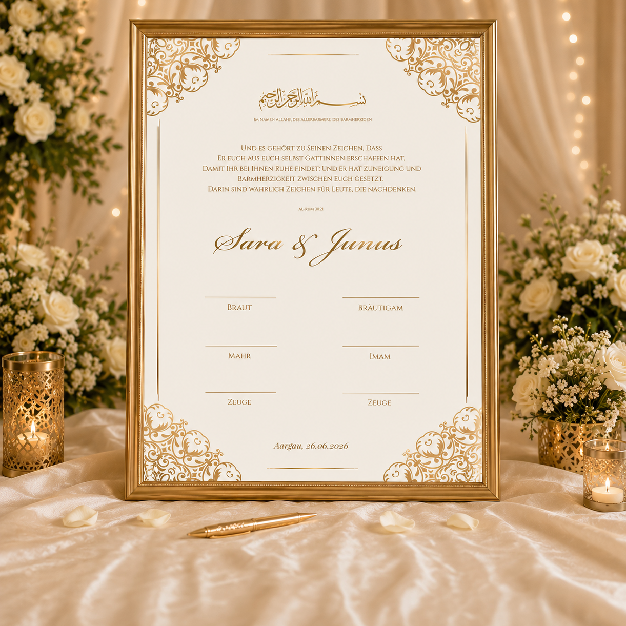 Nikah Zertifikat zum Download