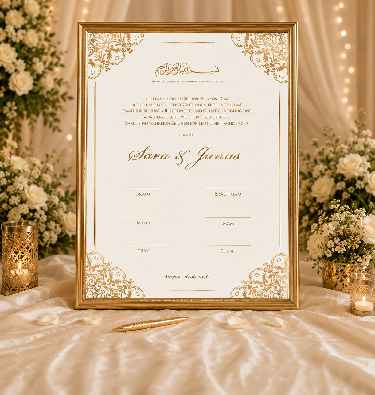 Nikah Zertifikat zum Download